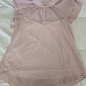 Rose ruffle shirt